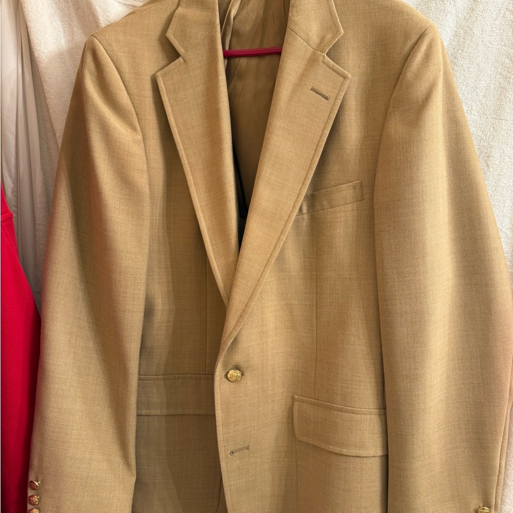 Vintage John Weitz camel colored sports coat.